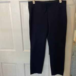 Navy blue cotton blend slacks